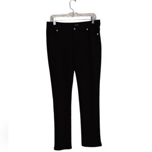 Bogari Straight Leg Black Pant Diamond Buttons Silver Studs. Size 8